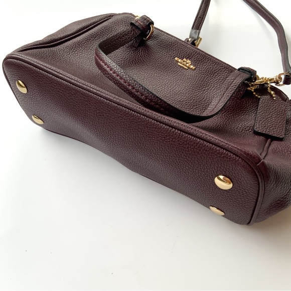 Coach Brown Leather Satchel with Gold Hardware 57132E - Picture 5 of 10